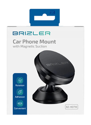 Brizler Car Phone Mount with Magnetic Suction, Black