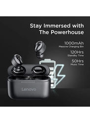 Lenovo True Wireless In-Ear Stereo Earbuds, Black