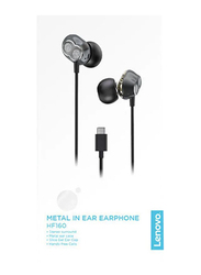 Lenovo HF160 In-Ear Metal Type C Earphones, Black