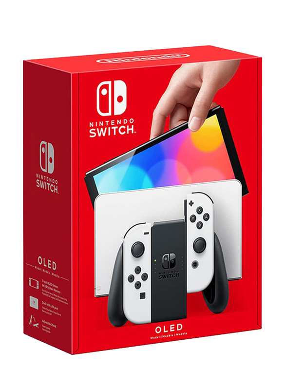 Nintendo Switch OLED Model Console with Joy Controllers, 64GB, White