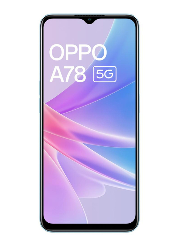 Oppo A78 128GB Glowing Blue, 8GB RAM, 5G, Dual Sim Smartphone