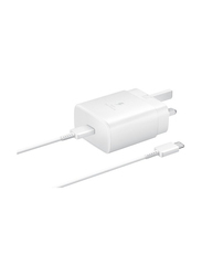 Samsung 45W Travel Adapter with Type-C Cable, White