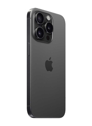 Apple iPhone 15 Pro 256GB Black Titanium, Without FaceTime, 8GB RAM, 5G, Single SIM Smartphone, Middle East Version