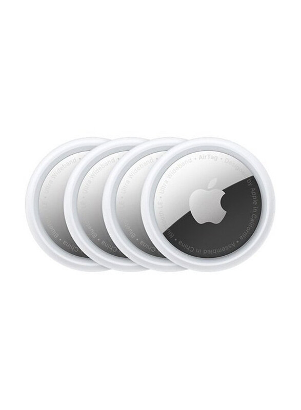 

Apple Air Tag, 4 Pieces, Silver/White