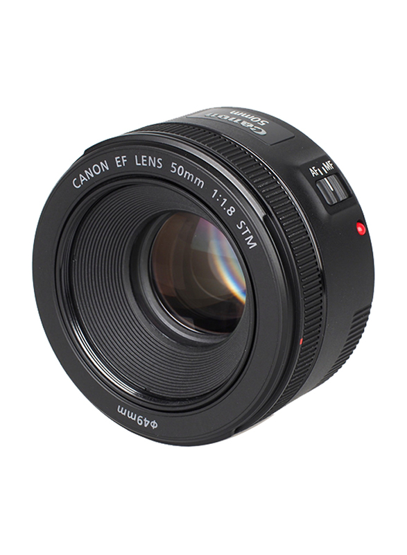 Canon EF50mm f/1.8 STM Standard Prime Lens, Black