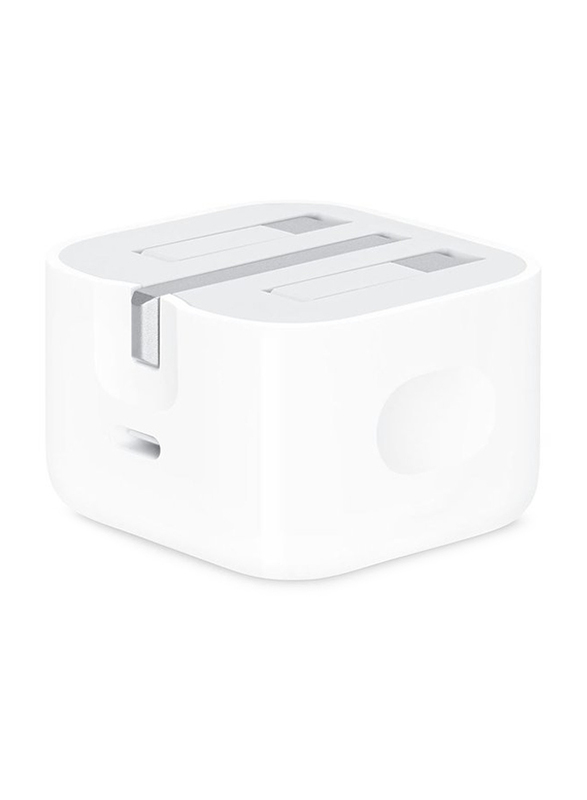 Apple 20W USB Type-C Fast Charging UK Wall Charger, White