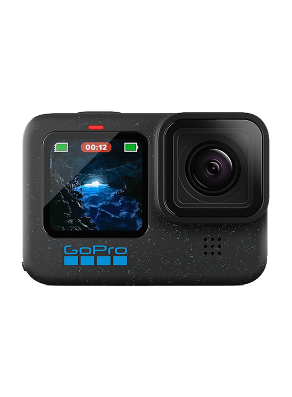 GoPro Hero12 Waterproof Action Camera with 5.3K60 Ultra HD Video, 27 MP, Black