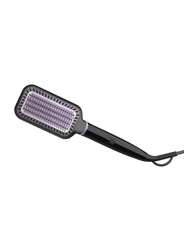Philips Hair Straightner Brush, BHH880, Black