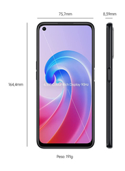 Oppo A96 256GB Black, 8GB RAM, 4G LTE, Dual SIM Smartphone