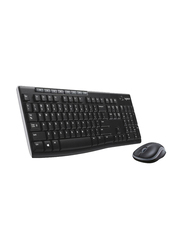 Logitech MK270 Wireless English Keyboard and Mouse Combo, Black