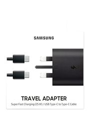 Samsung 25W Travel Adapter with Type-C Cable, Black