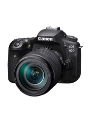 Canon EOS 90D DSLR Camera With E FS 18-135mm IS USM Lens, 32.5 MP, Black