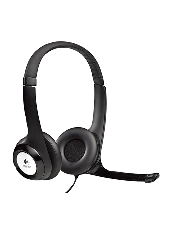 Logitech Wired Over-Ear Headphones, 981000406, Black