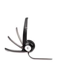 Logitech Wired Over-Ear Headphones, 981000406, Black