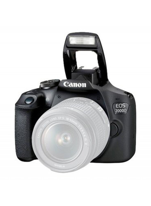 Canon EOS 2000D DSLR Camera With 18-55mm DC III Lens Kit, 24.1 MP, Black