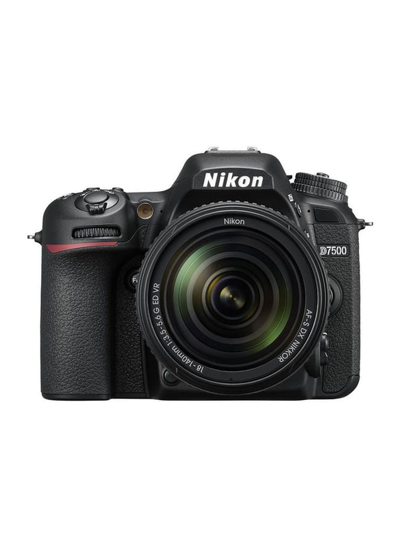 Nikon D7500 DSLR Camera with AF-S DX Nikkor 18-140mm VR Lens, 20.9 MP, Black