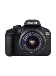 Canon EOS 4000D DSLR Camera With EF-S 18-55mm III Lens Kit, 18 MP, Black