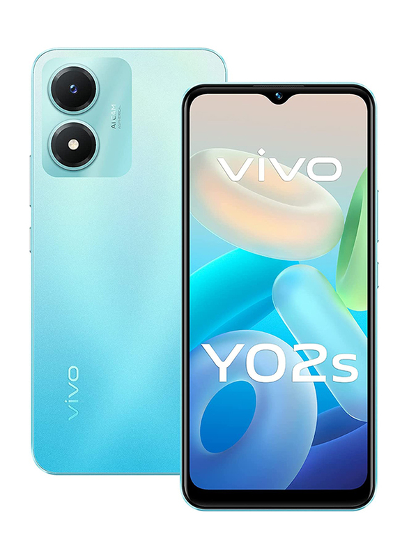 Vivo Y02s 32GB Vibrant Blue, 3GB RAM, 4G LTE, Dual SIM Smartphone