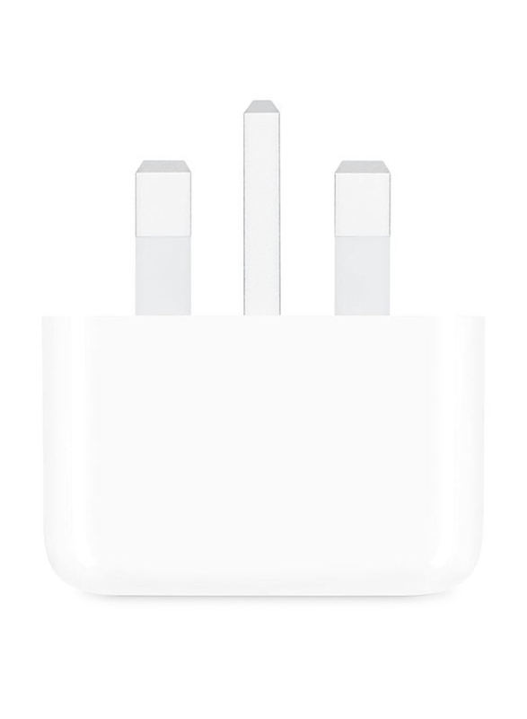Apple 20W USB Type-C Fast Charging UK Wall Charger, White