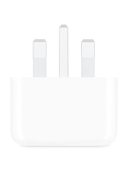 Apple 20W USB Type-C Fast Charging UK Wall Charger, White
