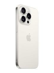 Apple iPhone 15 Pro 128GB White Titanium, Without FaceTime, 8GB RAM, 5G, Single Sim Smartphone, UAE Version
