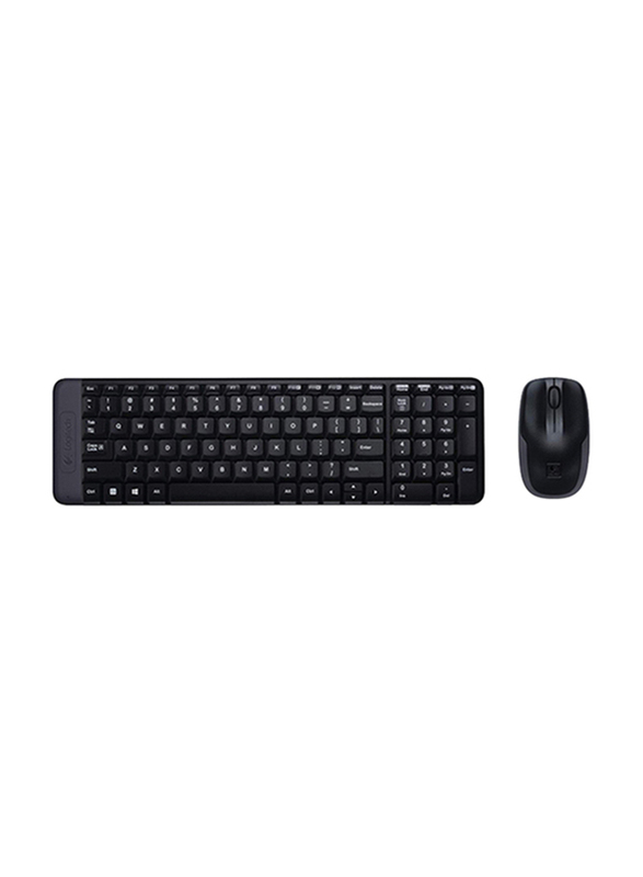 

Logitech MK220 Wireless English Keyboard and Mouse Combo Set, Black