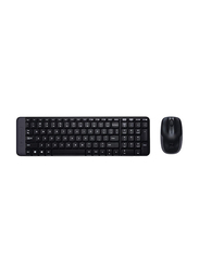 Logitech MK220 Wireless English Keyboard and Mouse Combo Set, Black