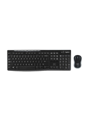 Logitech MK270 Wireless English Keyboard and Mouse Combo, Black