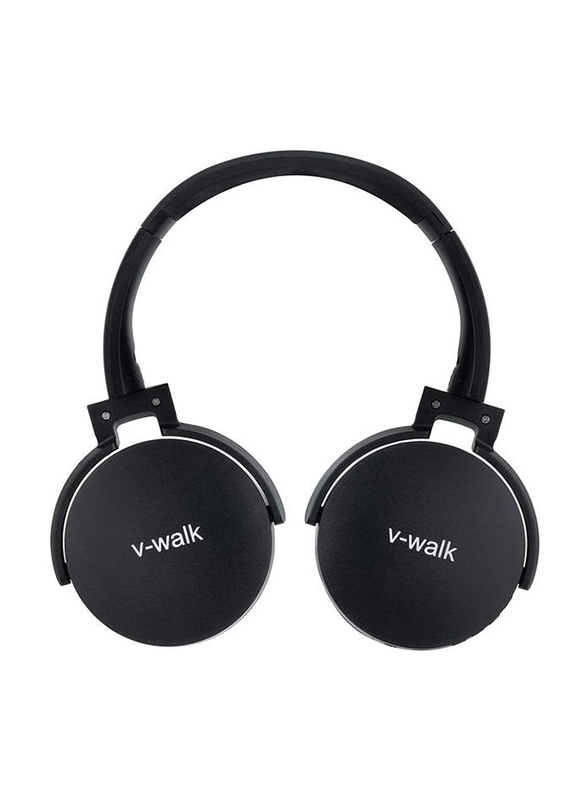V Walk Wireless Bluetooth Mono On-Ear Headphones, MT-HP02BT, Black