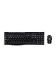 Logitech MK270 Wireless English Keyboard and Mouse Combo, Black
