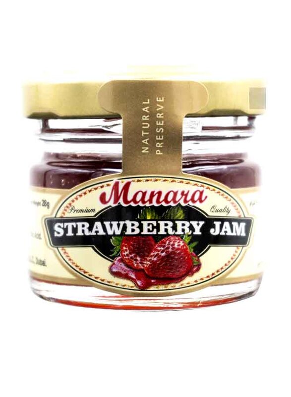 Manara Strawberry Jam, 24 x 28g