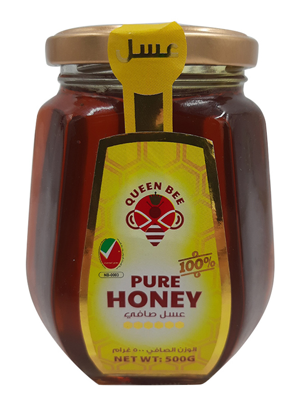 Queen Bee Pure Honey, 6 Glass Jar x 500g