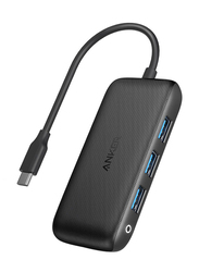 Anker Power Expand 4-in-1 Power Delivery USB-C Hub, A8323011, Black