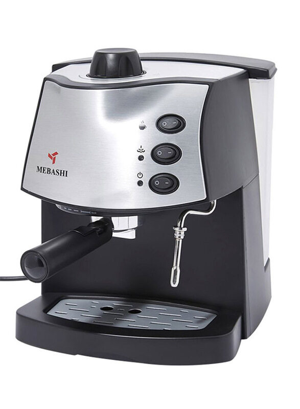 

Mebashi 1.8L Pumb Espresso Coffee Machine, 850W, ME-ECM2002, Black/Silver/White