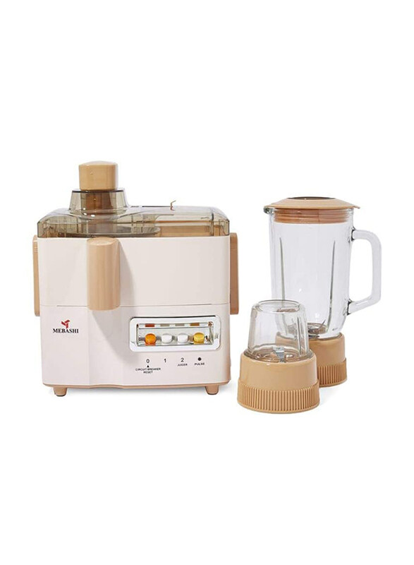 

Mebashi 3-In-1 Juicer and Blender, 500W, ME-JB176P, Pink/Brown