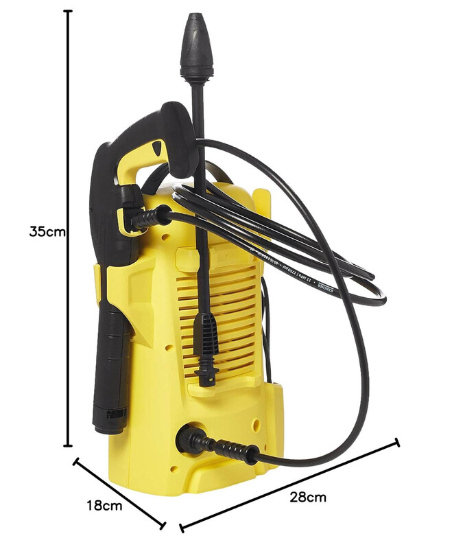 Karcher Pressure Washer 110 Bar 1400W for Occasional Home Cleaning, Yellow