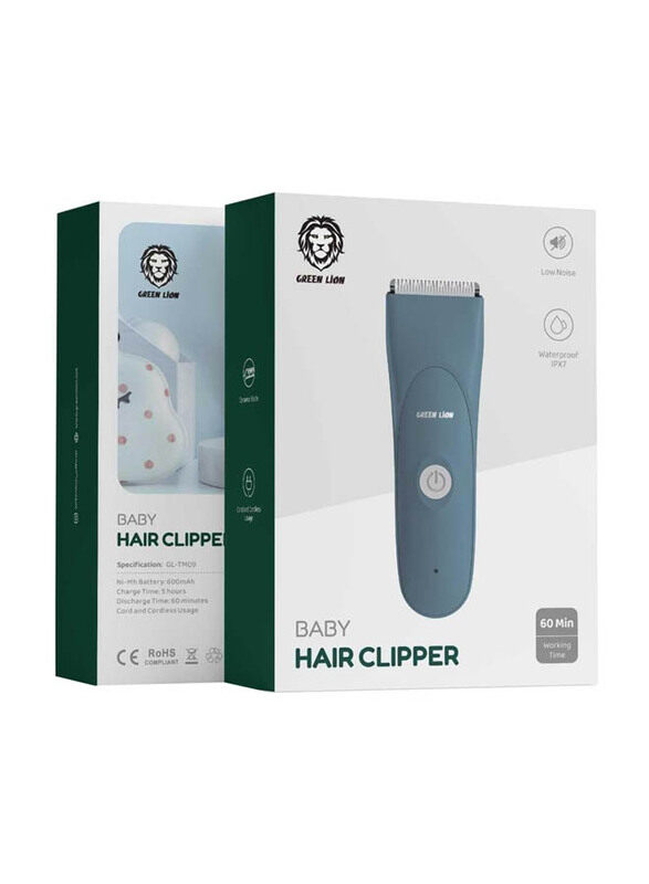 

Green Lion Baby Hair Trimmer with 600mAh Battery, Green