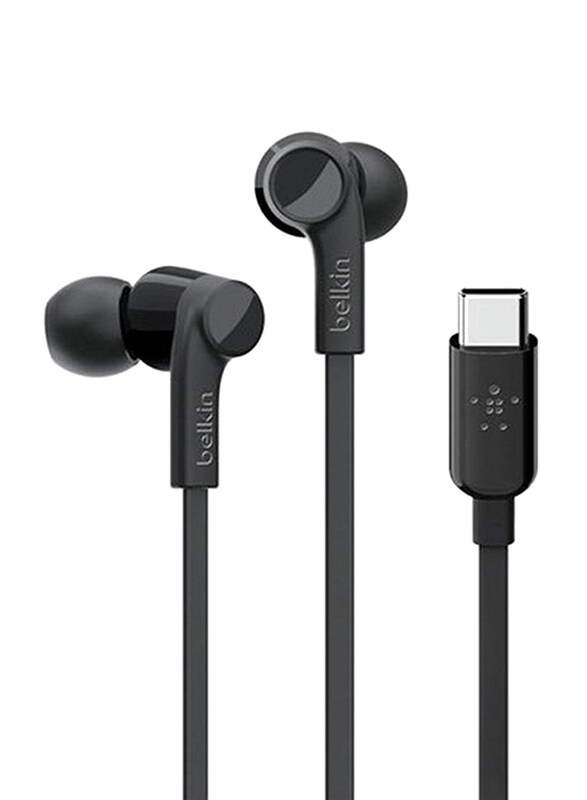 

Belkin Wired In-Ear Noise Cancelling USB C-Type Headphone, Black