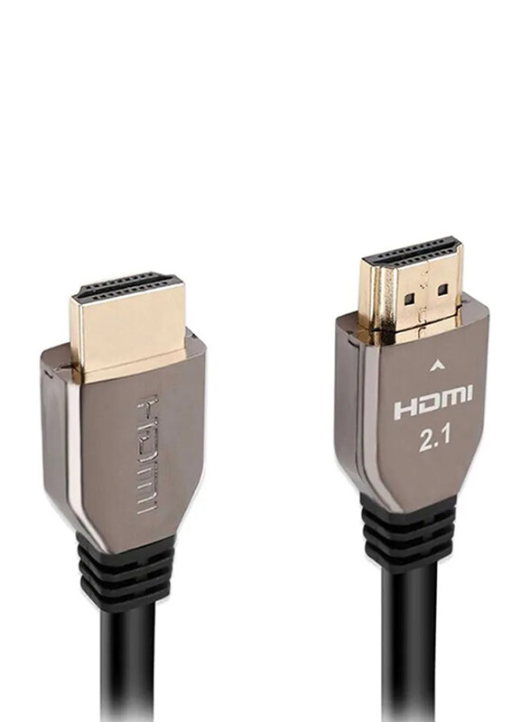 Promate 2-Meter ProLink 8K-200 HDMI Cable, Ultra High-Speed HDMI 2.1 Male to HDMI 2.1 with 8K HDR, 48Gbps Transfer Speed, 3D Support for Apple TV/Xbox/PS4, Black