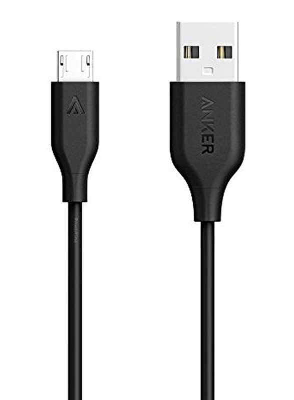 Anker 3-Feet Type Micro USB Data Sync Charging Cable, USB Type-A Male to Micro USB for Android Mobiles, Black