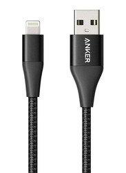 Anker 0.9-Meter Powerline Plus II Lightning Cable, USB Type A Male to Lightning for Apple Devices, A8453H13, Black