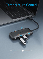 Anker Power Expand 4-in-1 Power Delivery USB-C Hub, A8323011, Black