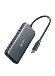 Anker Powerhub Premium 3-in-1 Power Delivery USB-C Hub, A8335H11, Grey
