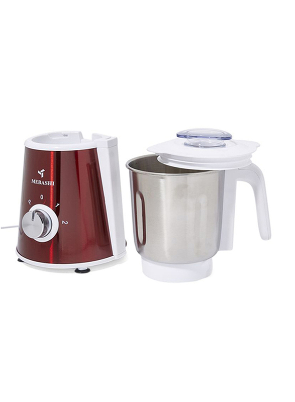 Mebashi Coffee Grinder, 450W, ME-CG2285SR, Red/White/Silver
