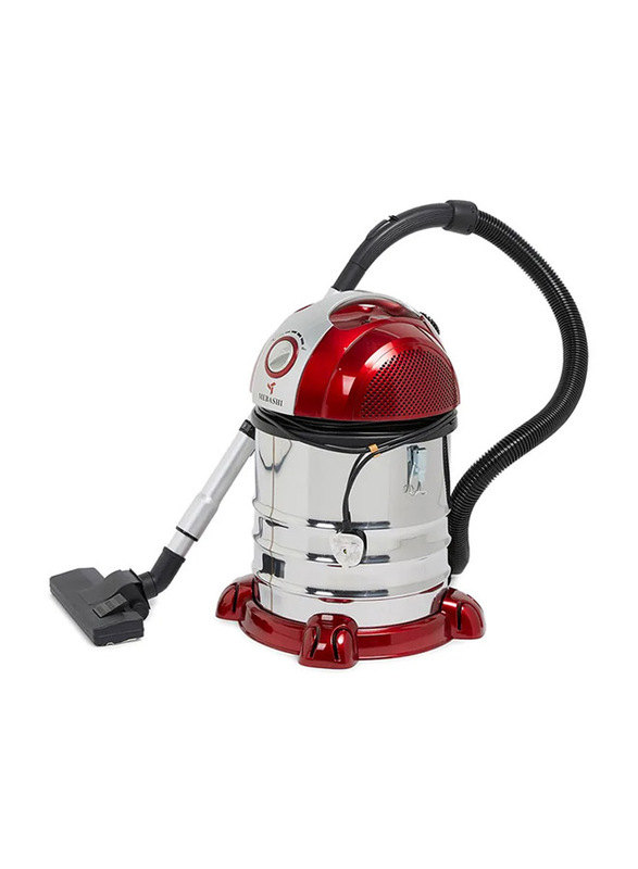 Mebashi Drum Shape Vacuum Cleaner, 1600W, ME-DVC1004, Red/Silver/Black