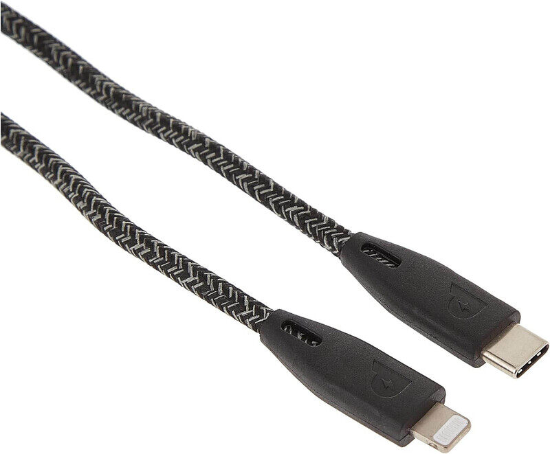 

Powerology 1.2-Meter New Braided Cable, USB Type-C to Lightning Cable, Black