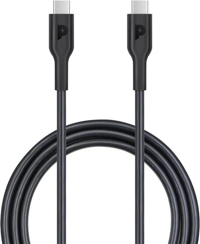 

Powerology 1.2M PD 100W Cable, USB Type-C to USB Type-C Cable, Black