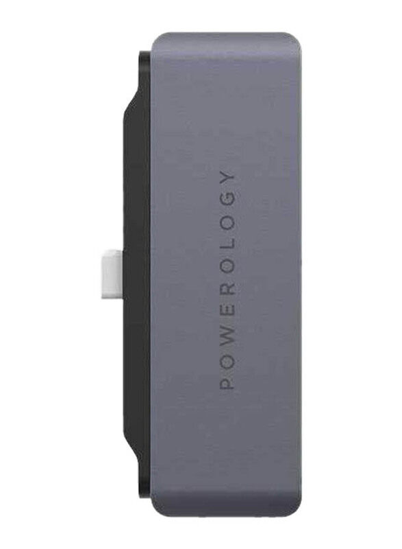 

Universal Powerology 4-in-1 60W PD USB-C Hub Aluminum Adapter for Laptops, Grey