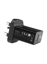 Anker PowerPort+1 UK Plug Wall Charger, with 3.0 Quick Charge USB Port and PowerIQ Technology, Black