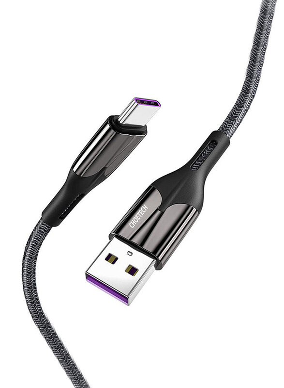 

Choetech Type C USB Cable USB A Male to Type C Fast Charging Nylon Braided Cable For Huawei Smartphones, Black
